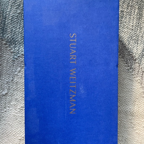 Stuart Weitzman STUART 75 SLINGBACK PUMP in Sparkle Mesh and Black Suede - Picture 8 of 8